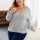 New V-Neck Long Sleeve Sweater In Autumn Winter